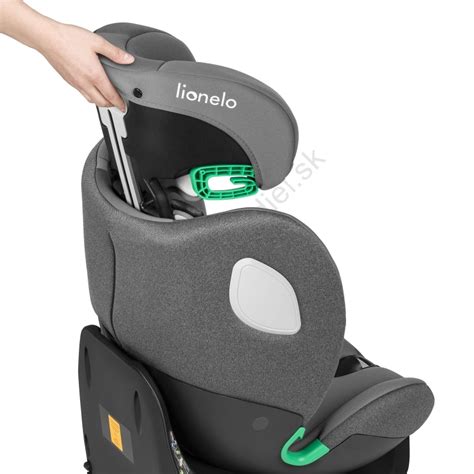 Nuotrauka, vaizduojanti „Lionelo Braam I-Size“ automobilinę kėdutę įvairiomis konfigūracijomis