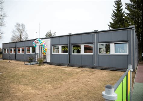 Modulinio darželio fasadas