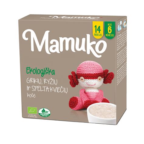 Ekologiškų kūdikių mišinukų pakuotės