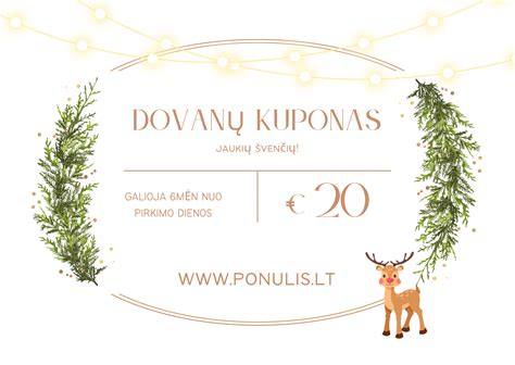 Dovanų kuponas edukaciniams žaislams