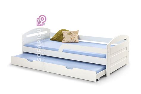 Ištraukiama vaikiška lova su stalčiais