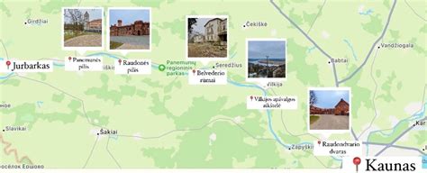 Žemėlapis su kelio Kaunas-Prienai-Alytus ruožu