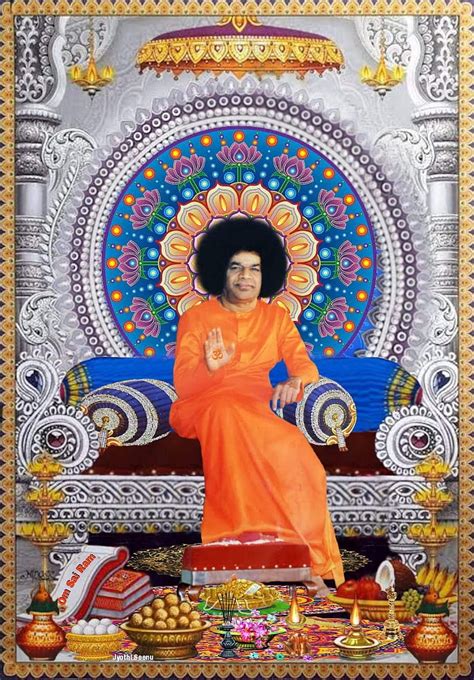 Satya Sai Baba su oranžine skraiste