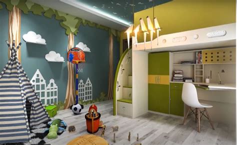 Vėdinamas kambarys su vaiku