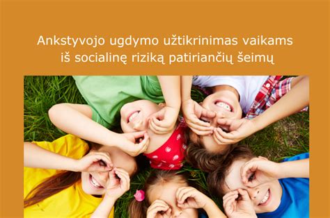Socialinės rizikos šeimų vaikų ugdymo schema