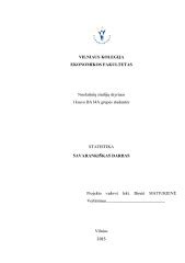 Statistika apie IVF sėkmę pagal amžių