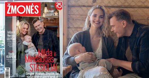 Mindaugas ir Milda Stasiuliai su kūdikiu
