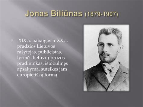 Jonas Biliūnas gimtinė