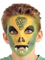 Zombio veido piešimo ant vaiko veido instrukcija