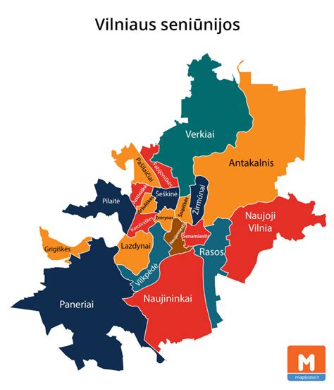 Vilniaus miesto savivaldybės darželių žemėlapis