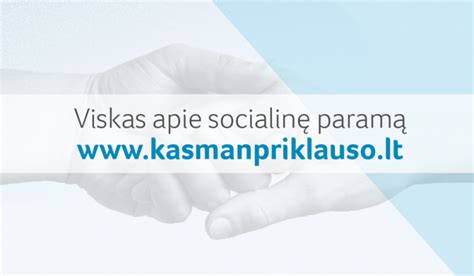 Infografika apie socialinės paramos gavimo procesą