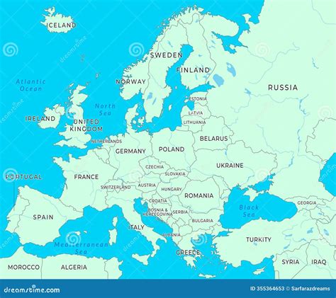 Map of Europe highlighting cities with cultural and educational attractions