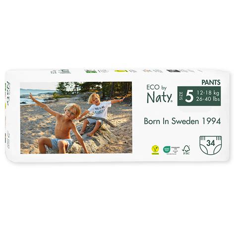 Naty sauskelnių pakuotė su FSC sertifikavimo ženklu