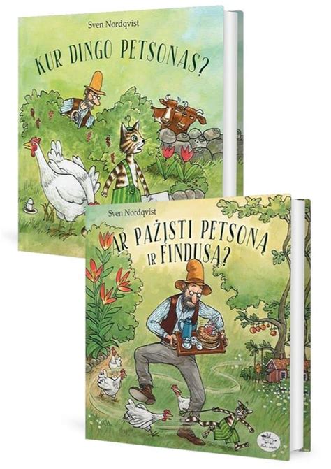 Viršeliai keleto knygų apie Petsoną ir Findusą