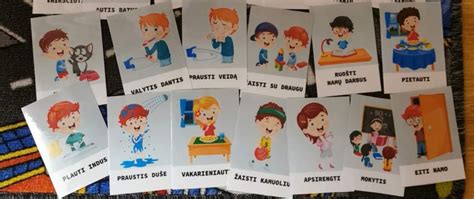 Veiklos kortelės vaikams