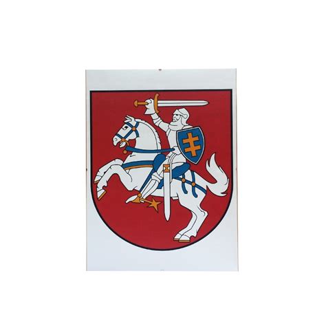 herbas su trimis kalvomis, ąžuolu ir kryžiumi