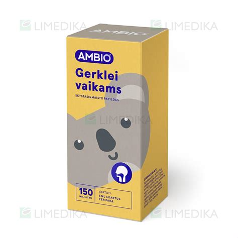 ambio gerklei vaikams produktai