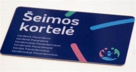 Schematinis Šeimos kortelės gavimo procesas