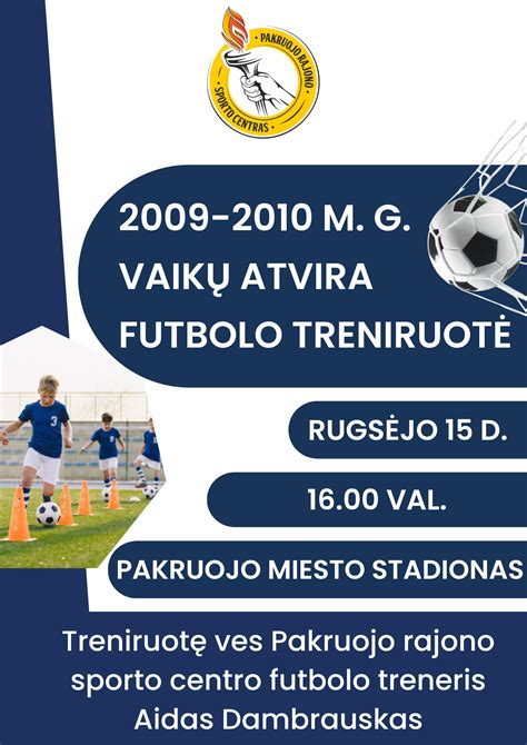 Vaikų futbolo treniruotė su mažaisiais vartais