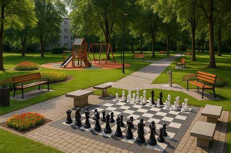 Senelių globos namų kiemas su poilsio zona