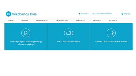 Schema kaip pateikti vykdomąjį dokumentą antstoliams