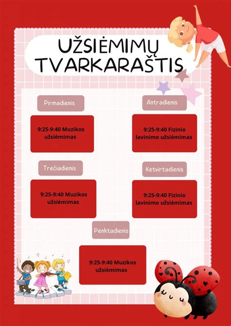 Tvarkaraštis vaikų pusryčiams