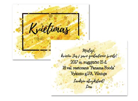 gimtadienio kvietimas