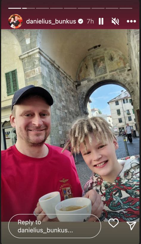 Danielius Bunkus su sūnumi Kristupu