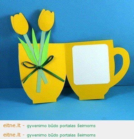 Vaikų popieriniai atvirukai mamai