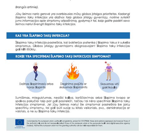 Infografika apie šlapimo takų infekcijų prevenciją