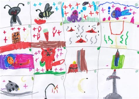 Vaikų piešiniai ir darbeliai