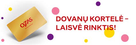 dovanų kortelė OZAS