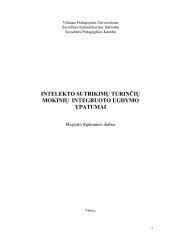 Įvairios intelekto sutrikimų priežastys