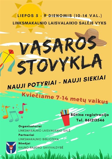 vaikų vasaros stovyklos