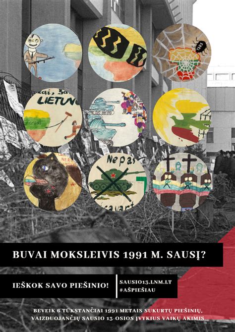 Simboliniai Sausio 13-osios piešinių motyvai