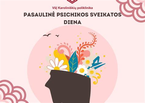 Simbolinė psichikos sveikatos pagalbos iliustracija