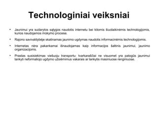 Jaunimo naudojimosi technologijomis iliustracija