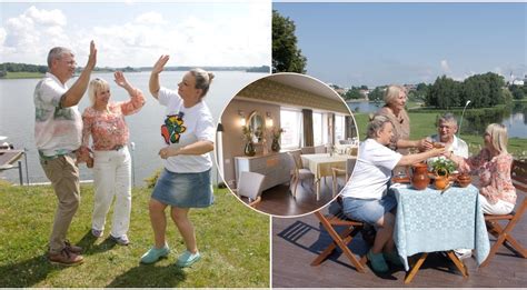 senjorų pora švenčia