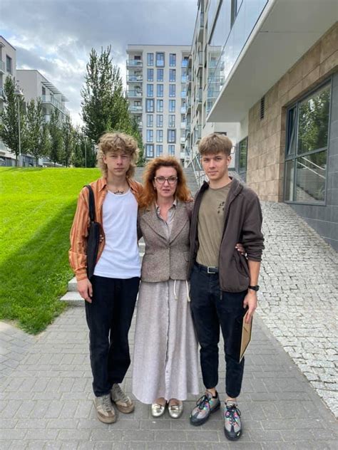 Asta Stašaitytė su sūnumis