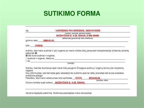 sutikimo forma vaikui keliaujant