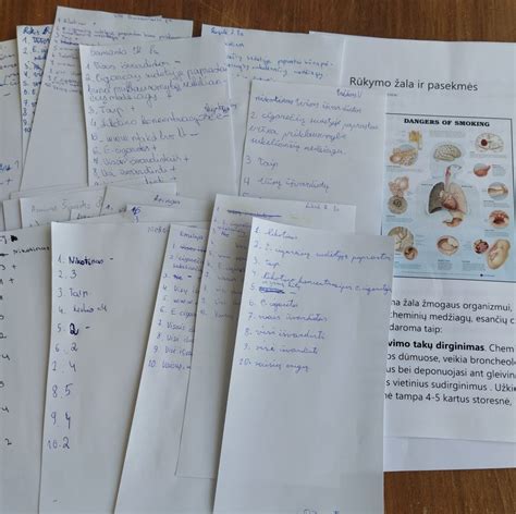 lentelė su rūkymo žala nėštumo ir žindymo metu