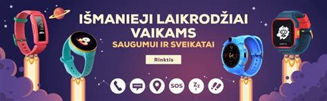 Išmaniųjų laikrodžių vaikams nuotrauka