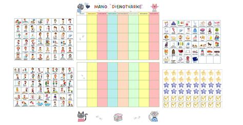 Kūdikio dienotvarkės lentelė