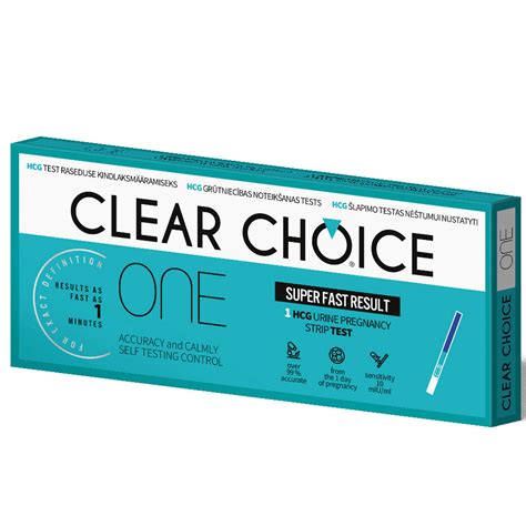 Clear Choice One - 1 vnt. nėštumo testas juostelė