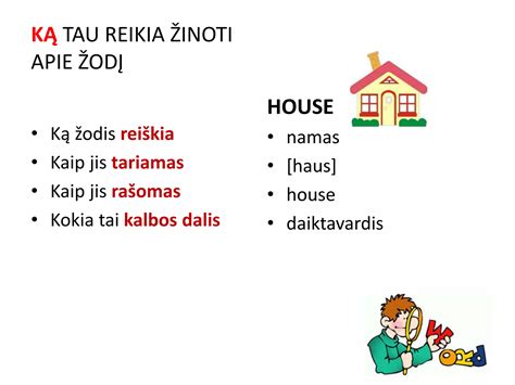 Teminės iliustracijos, padedančios mokytis anglų kalbos žodžius