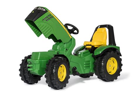vaikiškas John Deere traktorius su priekaba