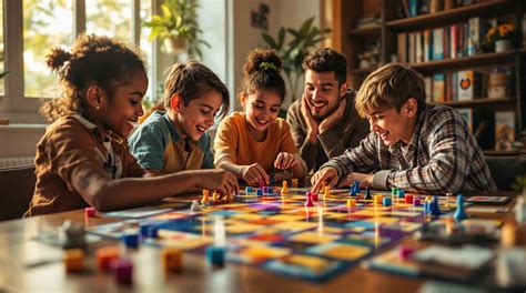 vaikų žaidžiantys stalo žaidimus