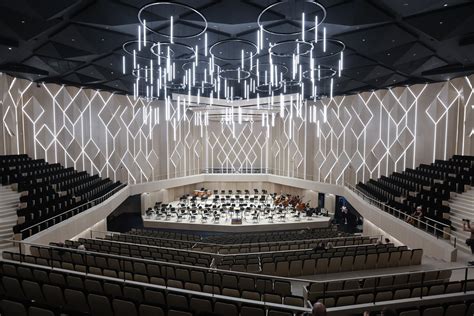 Koncertų salės schema su išdėstytais sektoriais