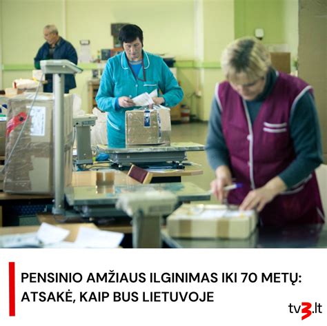 Infografika: Pensinio amžiaus didėjimas Lietuvoje