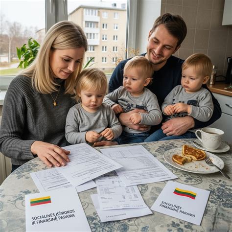 Infografika apie vaiko pinigų dydį Lietuvoje